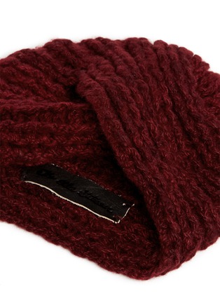 Detail View - Click To Enlarge - THE ELDER STATESMAN - Chunky cashmere knit turban beanie