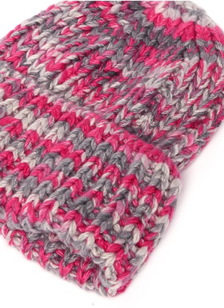 Detail View - Click To Enlarge - THE ELDER STATESMAN - Straight Ski' chunky knit cashmere beanie