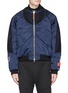 Main View - Click To Enlarge - HERON PRESTON - Heron embroidered panelled bomber jacket