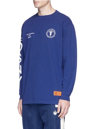 Front View - Click To Enlarge - HERON PRESTON - x DSNY 'Jersone' logo print long sleeve T-shirt