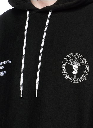 Detail View - Click To Enlarge - HERON PRESTON - x DSNY cotton hoodie