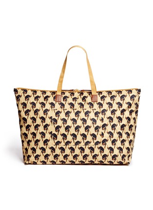 Back View - Click To Enlarge - TUMI - x Chictopia 'Just In Case®' monkey print travel duffel