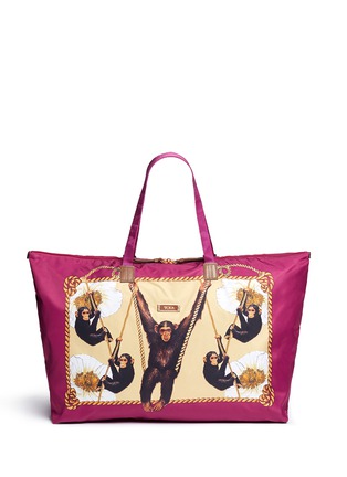 Main View - Click To Enlarge - TUMI - x Chictopia 'Just In Case®' monkey print travel duffel