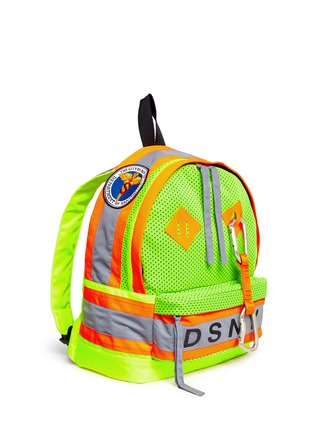 Front View - Click To Enlarge - HERON PRESTON - x DSNY neon backpack
