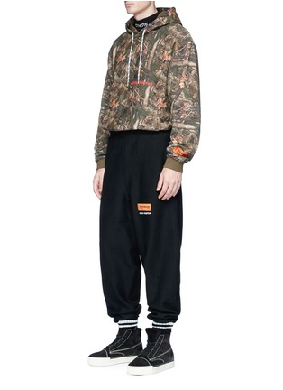 Figure View - Click To Enlarge - HERON PRESTON - Camouflage forest print hoodie