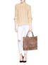 Detail View - Click To Enlarge - TORY BURCH - Tassel suede tote