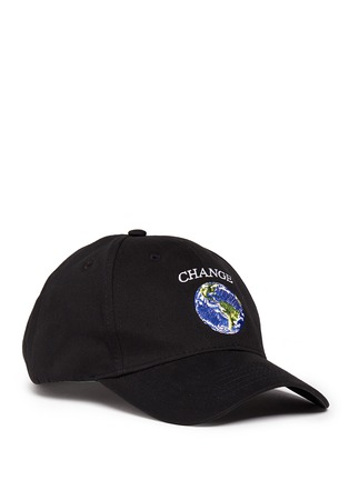 Main View - Click To Enlarge - HERON PRESTON - x DSNY 'Change' embroidered earth baseball cap