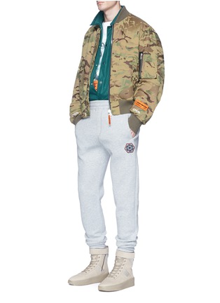Figure View - Click To Enlarge - HERON PRESTON - Camouflage print padded bomber jacket