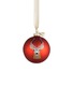 Main View - Click To Enlarge - KATE BARNETT - Reindeer glass bauble Christmas ornament