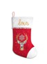 Main View - Click To Enlarge - KATE BARNETT - Reindeer print wool felt Christmas stocking