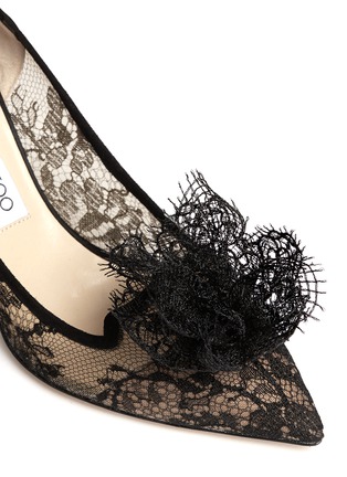 Detail View - Click To Enlarge - JIMMY CHOO - Domino' floral lace pumps