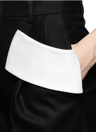 Detail View - Click To Enlarge - GIVENCHY - Colourblock panel wide leg pants