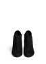Figure View - Click To Enlarge - HAIDER ACKERMANN SHOES - Contrast heel suede bootie