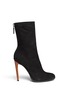 Main View - Click To Enlarge - HAIDER ACKERMANN - Contrast heel suede bootie