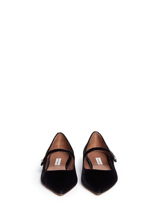 Front View - Click To Enlarge - TABITHA SIMMONS - 'Hermione' suede Mary Jane flats