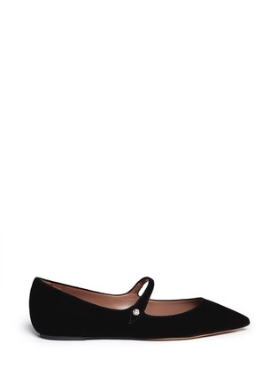 Main View - Click To Enlarge - TABITHA SIMMONS - 'Hermione' suede Mary Jane flats
