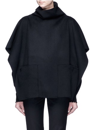 Main View - Click To Enlarge - MS MIN - Stand collar felted wool-cashmere cape