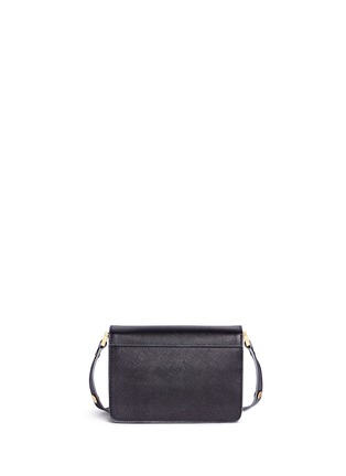 Back View - Click To Enlarge - MARNI - 'Trunk' mini saffiano leather shoulder bag