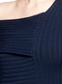 Detail View - Click To Enlarge - MS MIN - One-shoulder rib knit sweater
