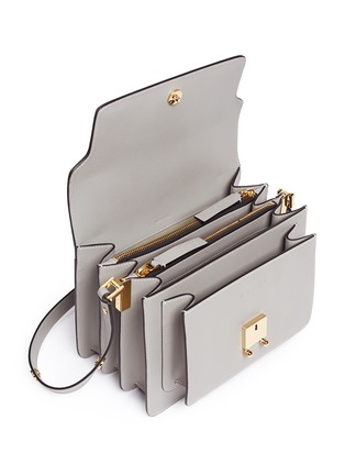 Detail View - Click To Enlarge - MARNI - 'Trunk' saffiano leather shoulder bag