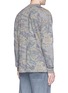 Back View - Click To Enlarge - 72963 - Leaf camouflage print long sleeve T-shirt