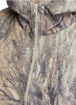 Detail View - Click To Enlarge - 72963 - Tree print oversized ripstop hoodie