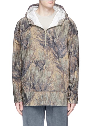Main View - Click To Enlarge - 72963 - Tree print oversized ripstop hoodie