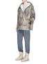 Figure View - Click To Enlarge - 72963 - Tree print oversized ripstop hoodie