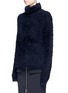 Front View - Click To Enlarge - MS MIN - Shaggy wool-blend turtleneck sweater