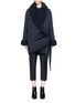 Main View - Click To Enlarge - MS MIN - Reversible leather sash belt coat