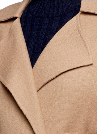 Detail View - Click To Enlarge - MS MIN - Oversized belted wool blend coat