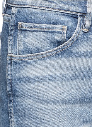 Detail View - Click To Enlarge - 3X1 - W3' slim fit frayed cuff cropped jeans