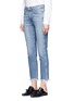 Front View - Click To Enlarge - 3X1 - W3' slim fit frayed cuff cropped jeans