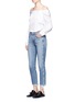 Figure View - Click To Enlarge - 3X1 - W3' slim fit frayed cuff cropped jeans