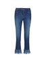 Main View - Click To Enlarge - 3X1 - 'WM3' fringe cuff cropped jeans