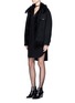 Figure View - Click To Enlarge - ALEXANDER WANG - Barbell pierced V-neck dress
