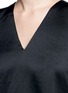 Detail View - Click To Enlarge - ALEXANDER WANG - Lace insert silk satin top