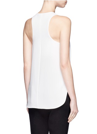 Back View - Click To Enlarge - ALEXANDER WANG - Barbell pierced V-neck top