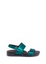 Main View - Click To Enlarge - FIGS BY FIGUEROA - 'Figulous' satin hinged slingback sandals