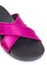 Detail View - Click To Enlarge - FIGS BY FIGUEROA - Figomatic' 'satin hinged slide sandals