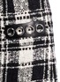 Detail View - Click To Enlarge - ALEXANDER WANG - Check plaid chain link mini skirt