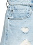Detail View - Click To Enlarge - ALEXANDER WANG - 'Bite' distressed cut-off denim shorts