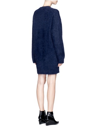Back View - Click To Enlarge - ALEXANDER WANG - 'Tender' slogan embroidered sweater dress