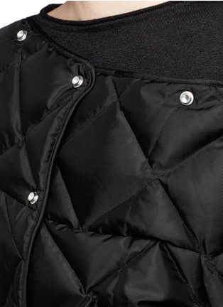 Detail View - Click To Enlarge - ACNE STUDIOS - 'Bobbi Down' convertible quilted puffer jacket
