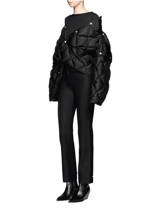 Figure View - Click To Enlarge - ACNE STUDIOS - 'Bobbi Down' convertible quilted puffer jacket