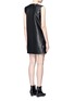 Back View - Click To Enlarge - ACNE STUDIOS - 'Civalo' calfskin leather sleeveless dress