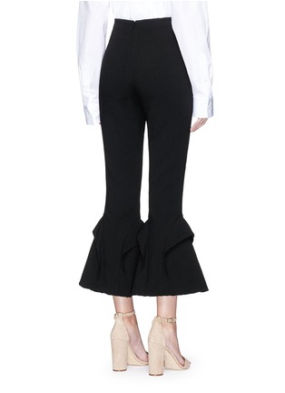 Back View - Click To Enlarge - 72723 - Frill cady crepe flared pants