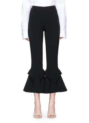 Main View - Click To Enlarge - 72723 - Frill cady crepe flared pants