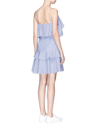 Back View - Click To Enlarge - 72723 - 'Astrid' ruffle stripe cotton dress
