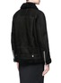 Back View - Click To Enlarge - ACNE STUDIOS - More She Sue' lambskin shearling motorcycle jacket